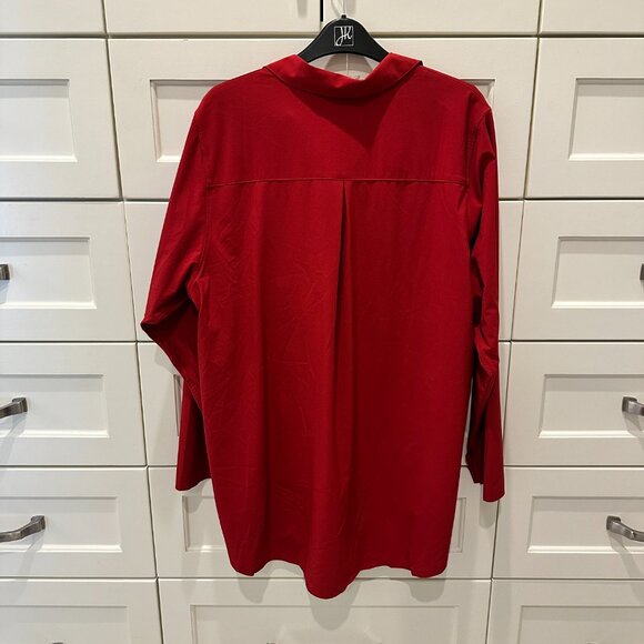 Athleta Urbanite Top Blouse, Candy Red, Size 1X‎ - Picture 2 of 5